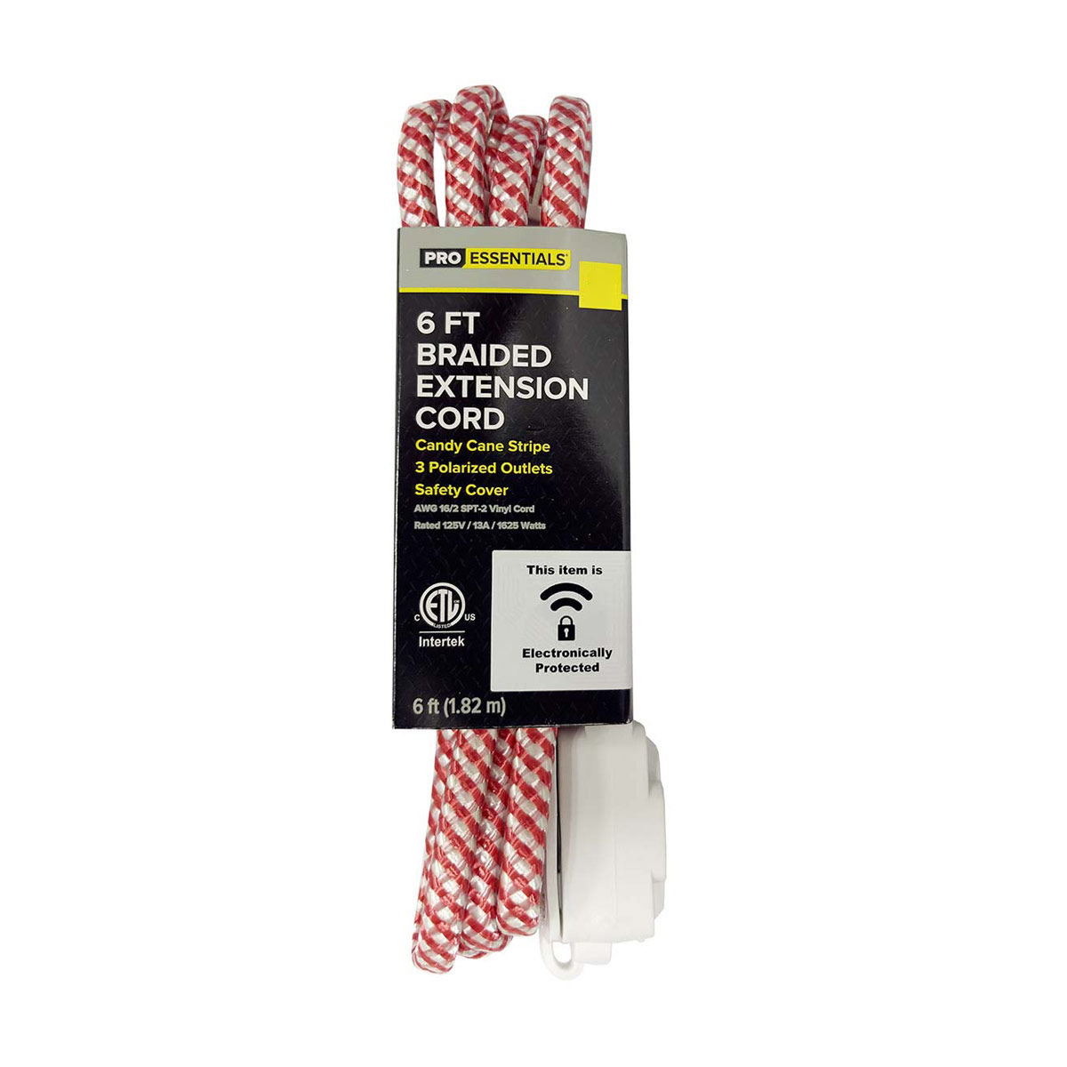 Pro Essentials Fall Candy Cane Extension Cord, 6 ft
