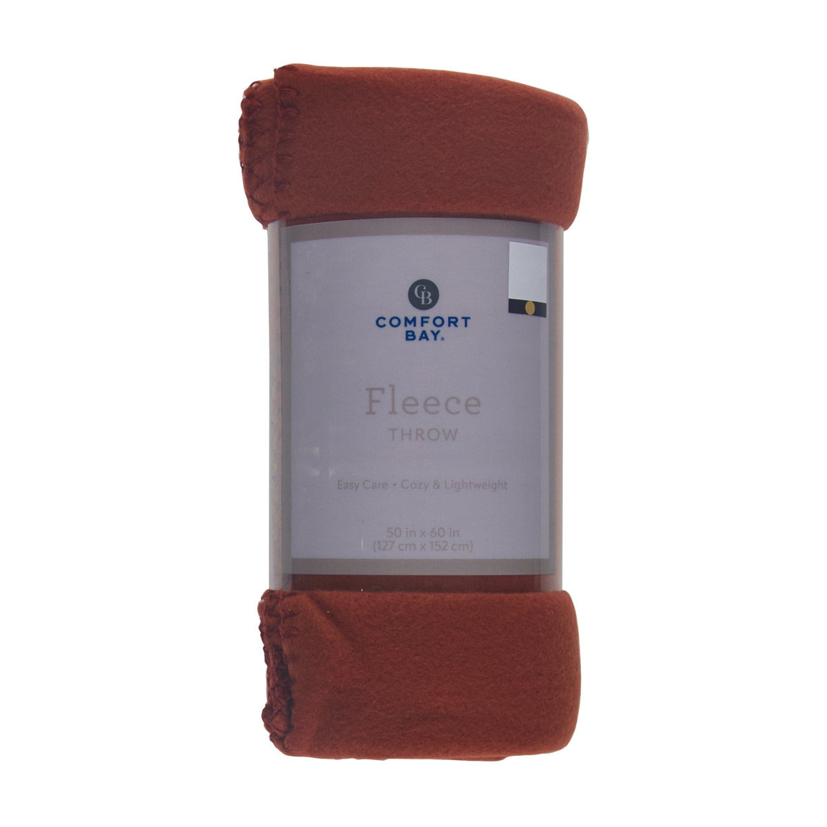 Comfort Bay Solid Wine Fleece Throw Blanket, 50x60 in