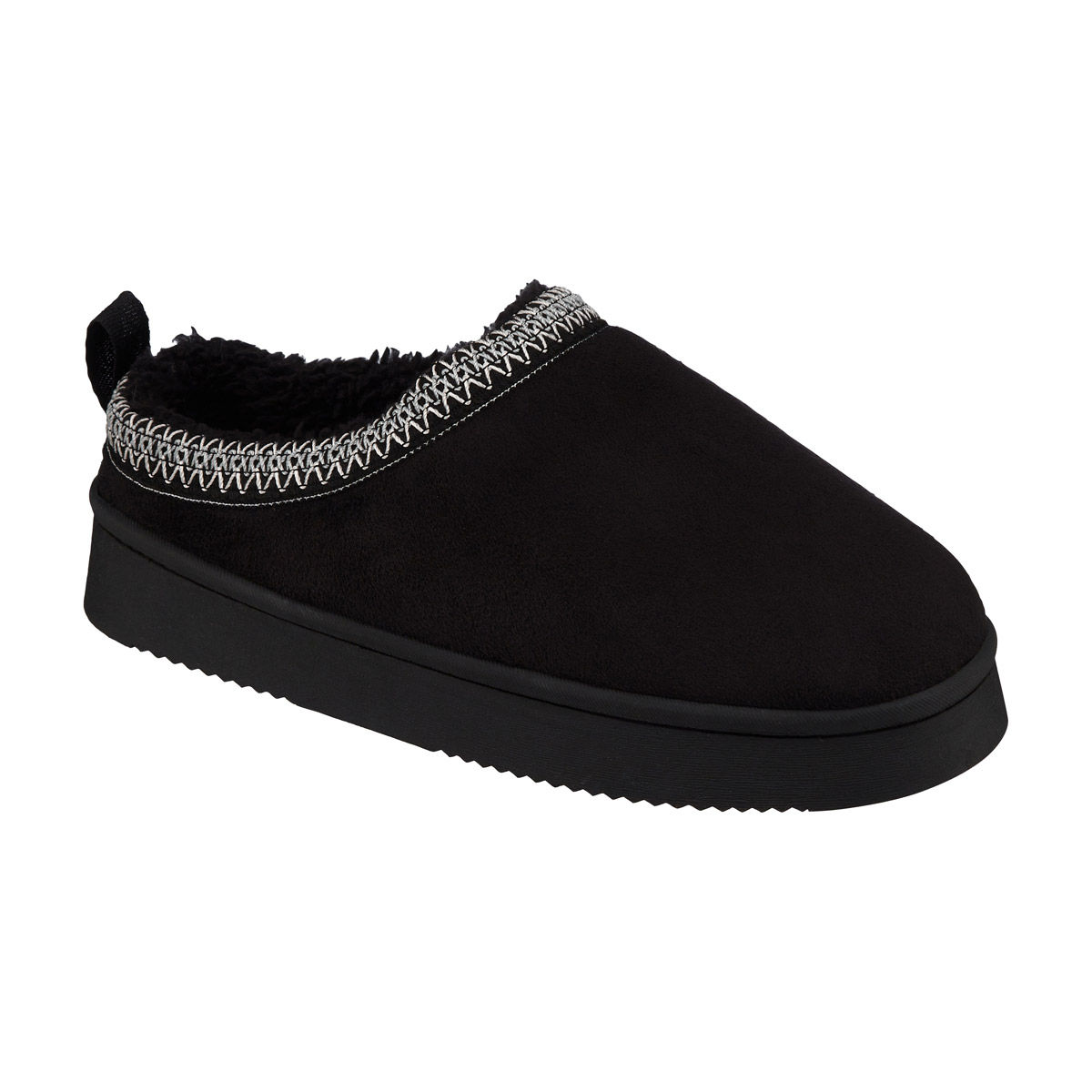 Fall Black Ladies Clog Slip-On Slippers, Medium