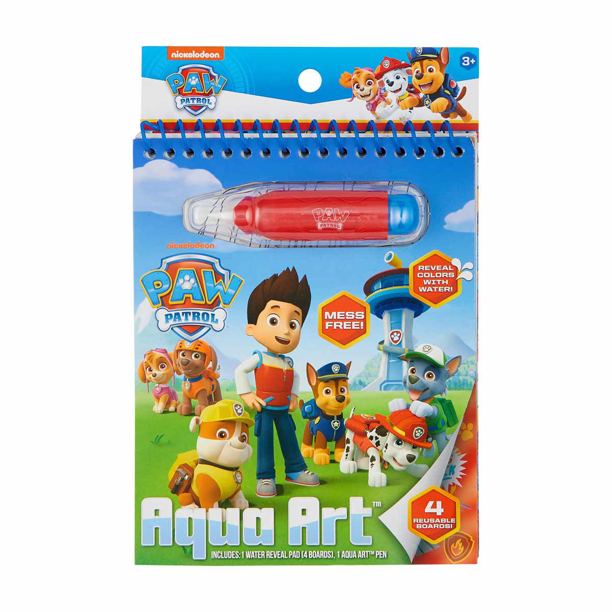 Aqua Art Paw Patrol Water Reveal Spiral Activity Book