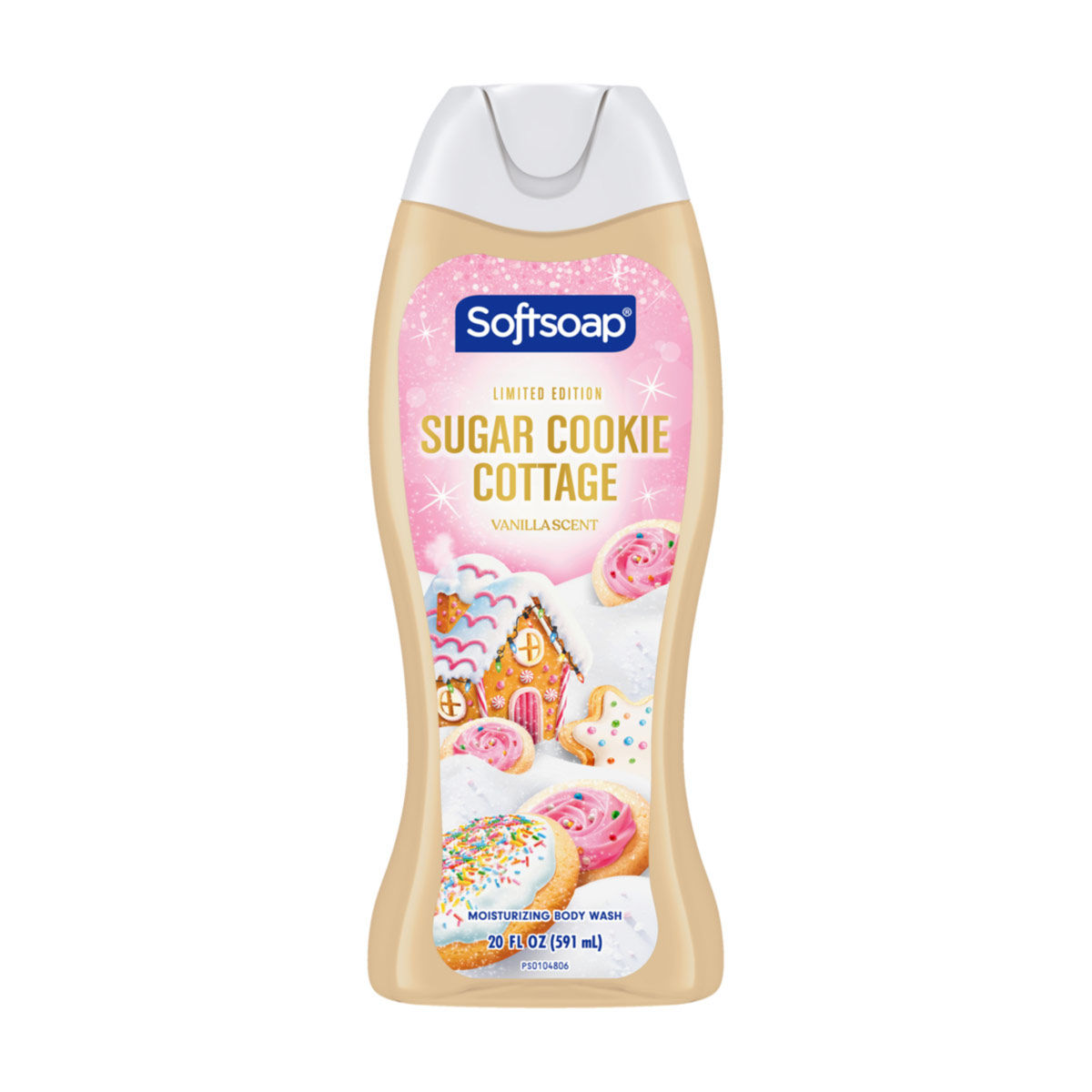 Softsoap Sugar Cookie Cottage Vanilla Scented Moisturizing Body Wash, 20 fl oz