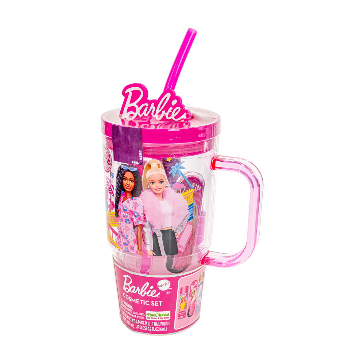 Mattel Licensed Kids' Barbie Cosmetic Set with Tumbler