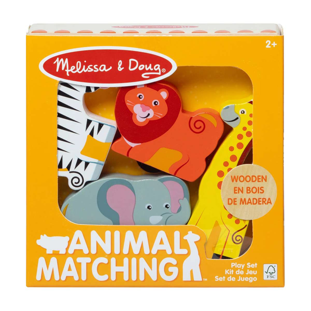 Melissa & Doug Wooden Animal Matching Play Set, 2 Assorted Styles