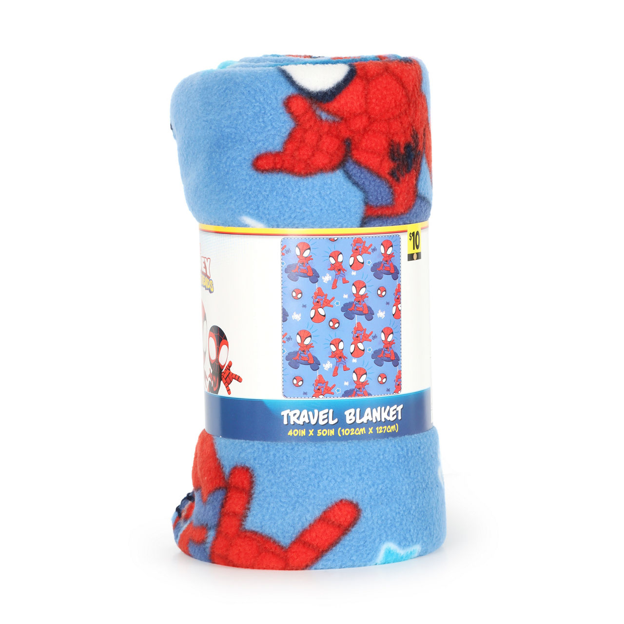 Marvel Spidey and His Amazing Friends Kids Travel Blanket, 40 x 50 in