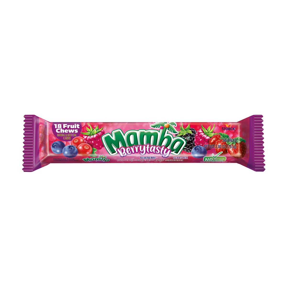 Mamba Berrytasty Fruit Chews Chewy Candy, 2.8 oz
