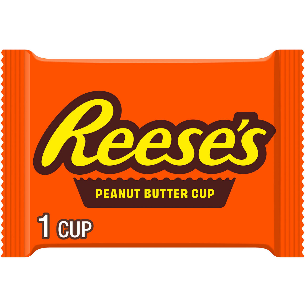 REESE'S Milk Chocolate Snack Size Peanut Butter Cup, Candy Pack, .55 oz