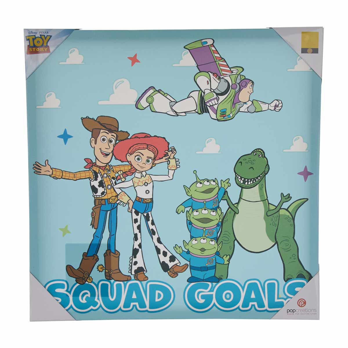 Disney Pixar Toy Story Squad Goals Canvas Wall Art, 16x16 in