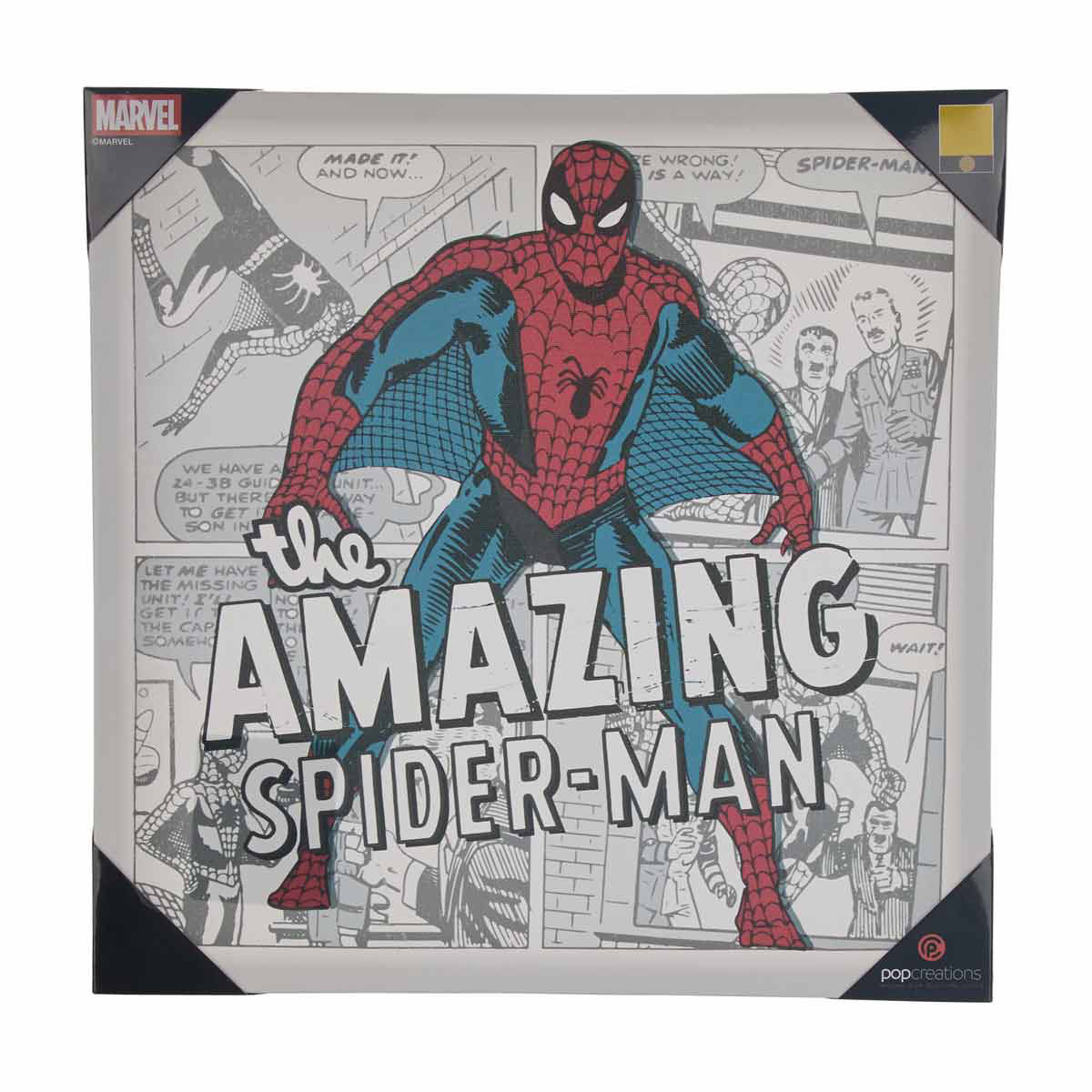 Marvel The Amazing Spider-Man Canvas Wall Art, 16x16 in