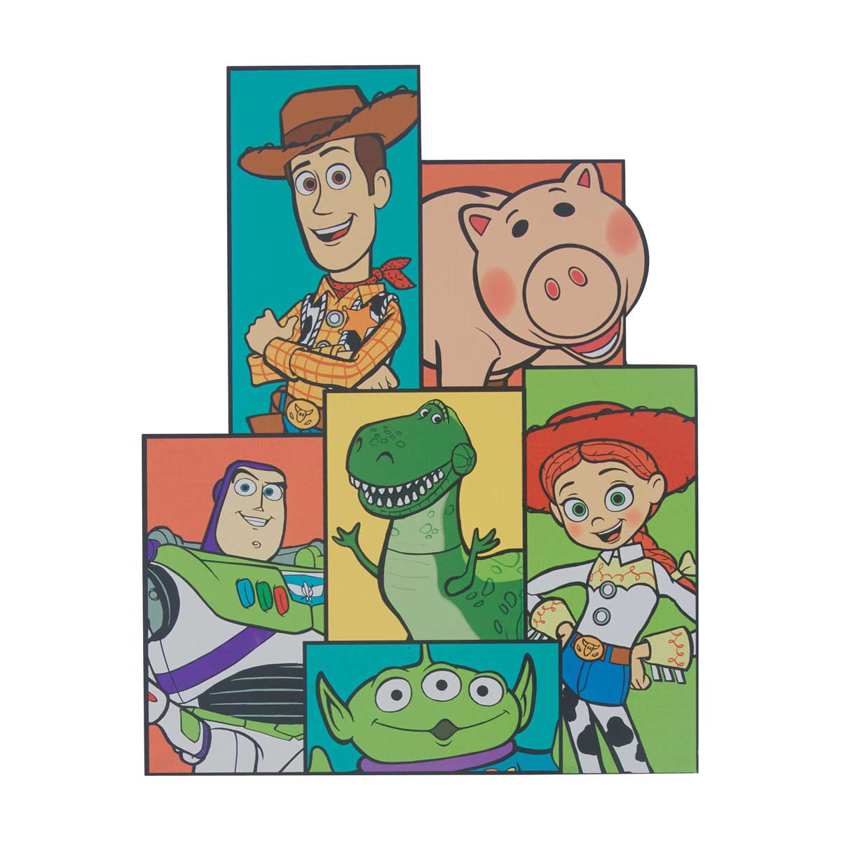 Buy Disney Pixar Toy Story Character Collage MDF Wall Plaque from ...