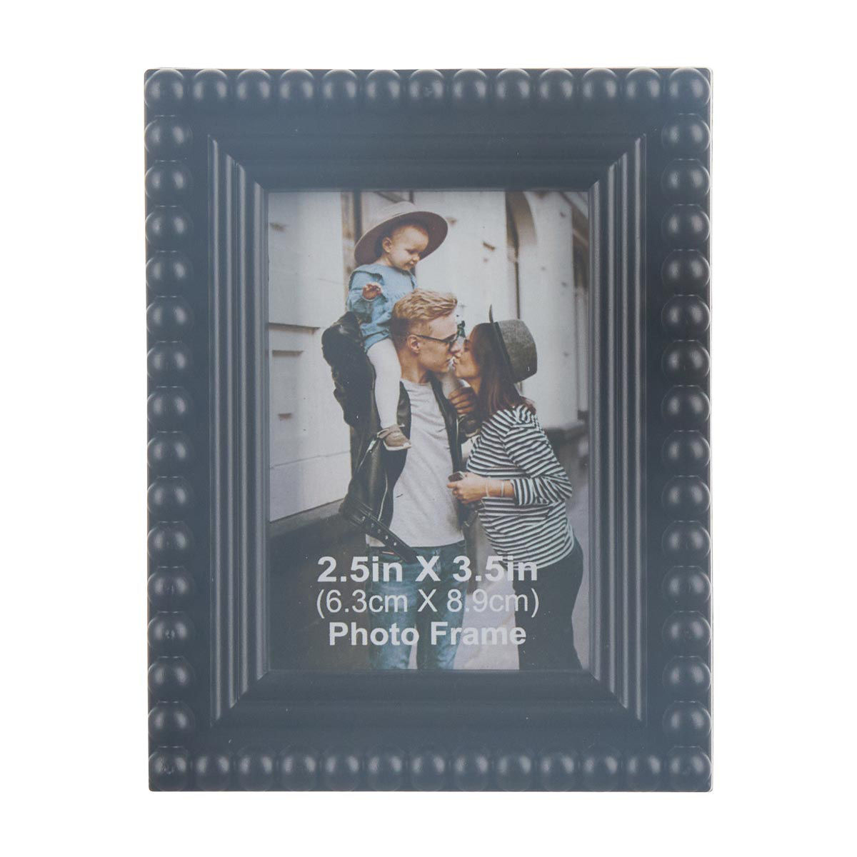 Black Beaded Rectangular Picture Frame