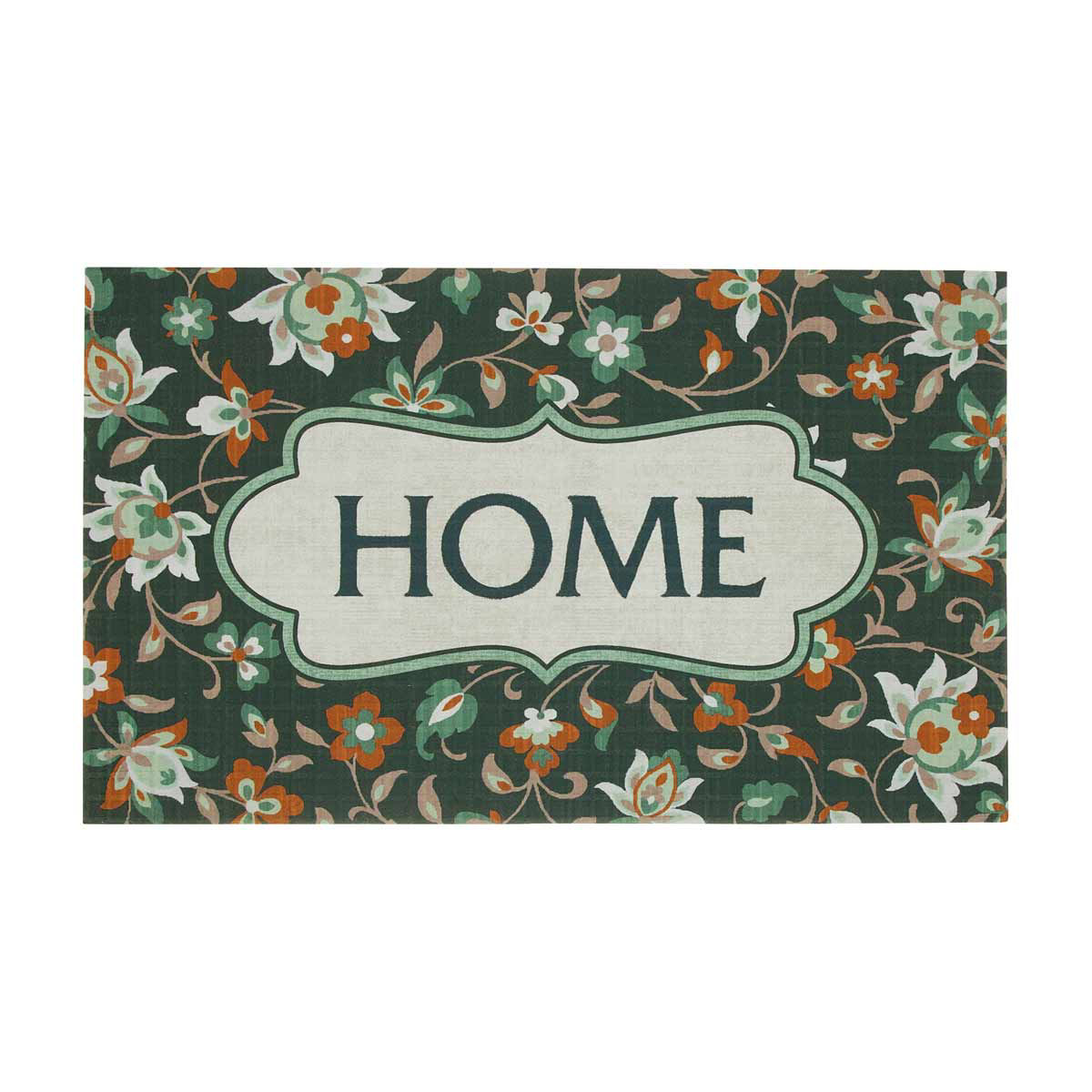 Rectangular 'Home' Print Doormat, 18x30 in