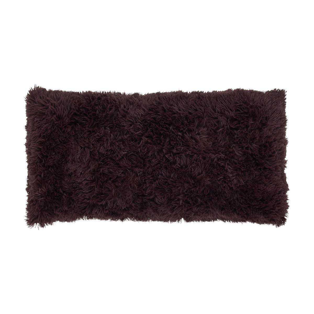 Comfort Bay Faux Fur Raisin Body Pillow, 18x36 in
