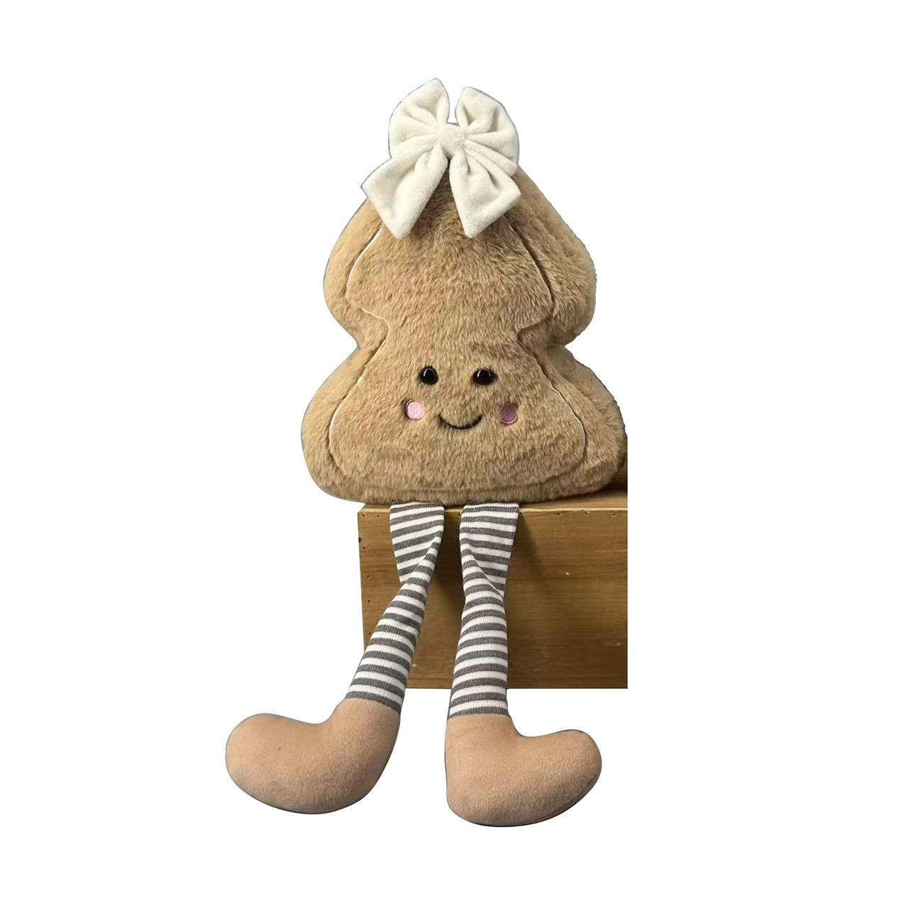 Christmas Beige Tree Shelf Sitter