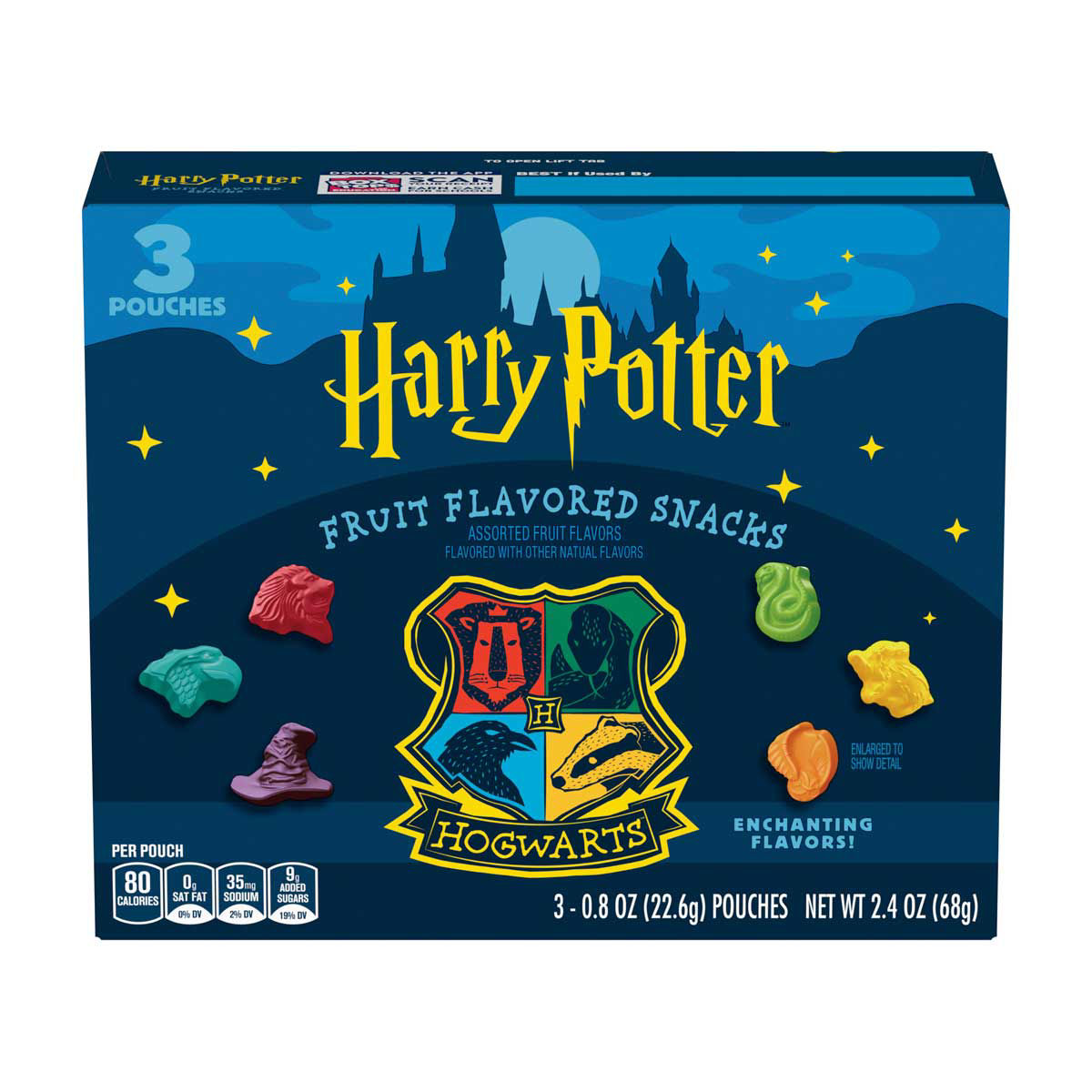 Harry Potter Assorted Fruit Flavored Snacks, 3 ct, 2.4 oz