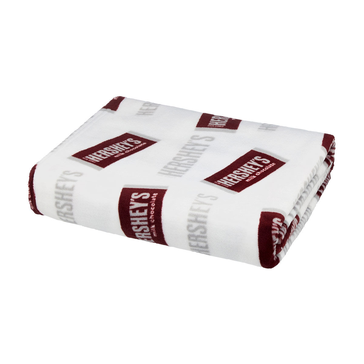 HERSHEY'S Milk Chocolate White Plush Throw Blanket