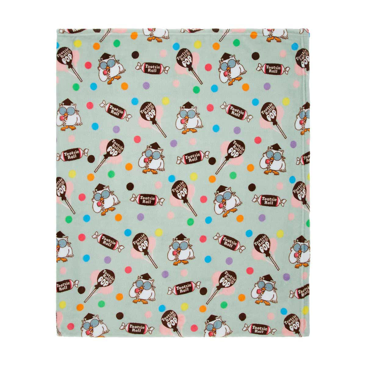 Tootsie Roll Tootsie Pop Owl Plush Throw Blanket