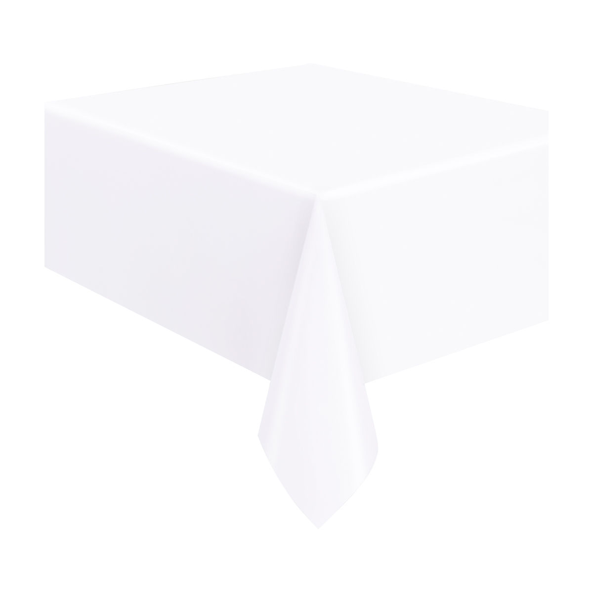 321 Party! Christmas White Plastic Table Cover, 54x108 in, 3 ct