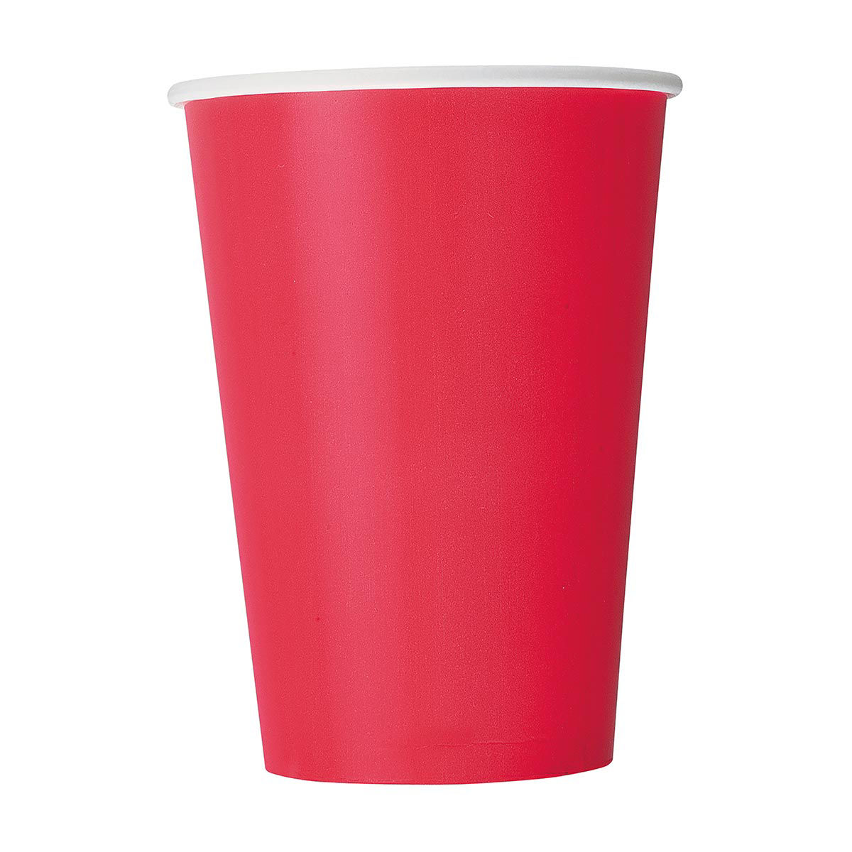 Christmas Ruby Red Paper Cups, 12 oz, 10 ct