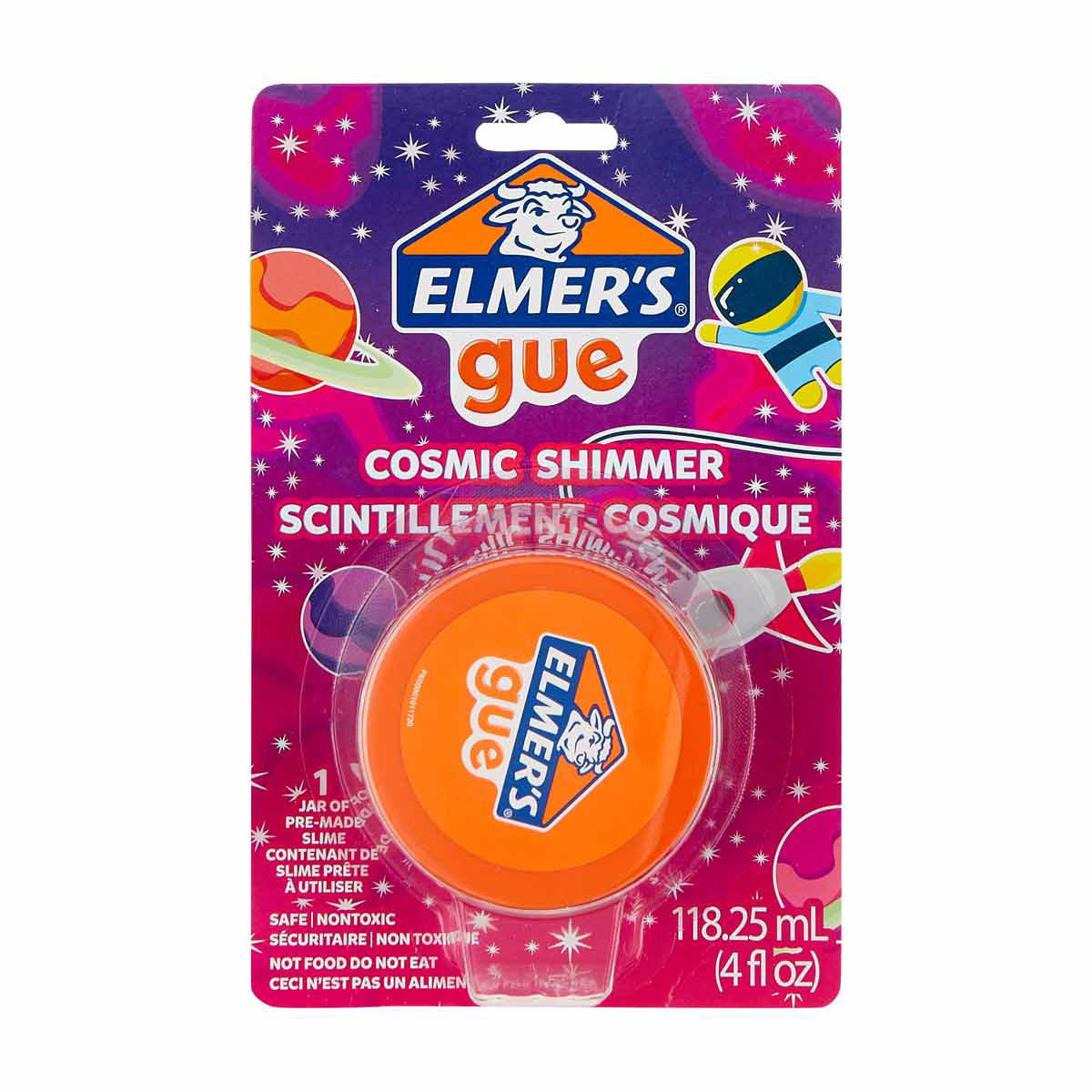 Elmer's Gue Cosmic Shimmer Premade Slime, 4 fl oz