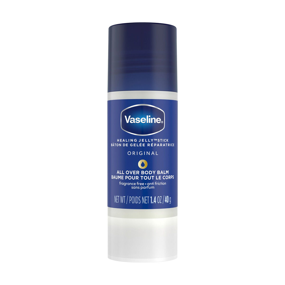 Vaseline Healing Jelly Stick Original Fragrance-Free All Over Body Balm, 1.4 oz