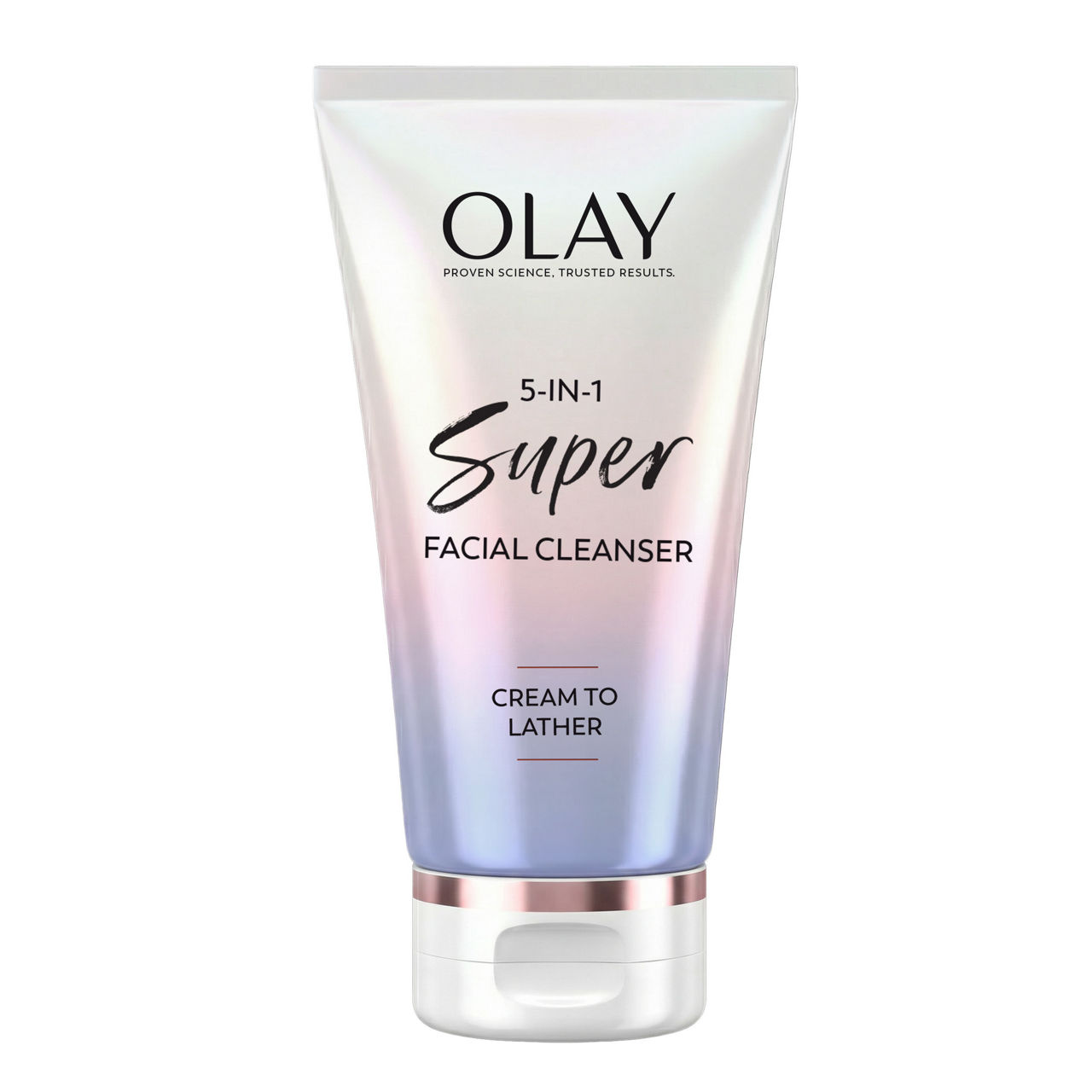 Olay Super Facial Cleanser – Advanced Deep Clean & Hydrating Formula for All Skin Types, Gently Removes Impurities & Makeup, Enhances Moisture