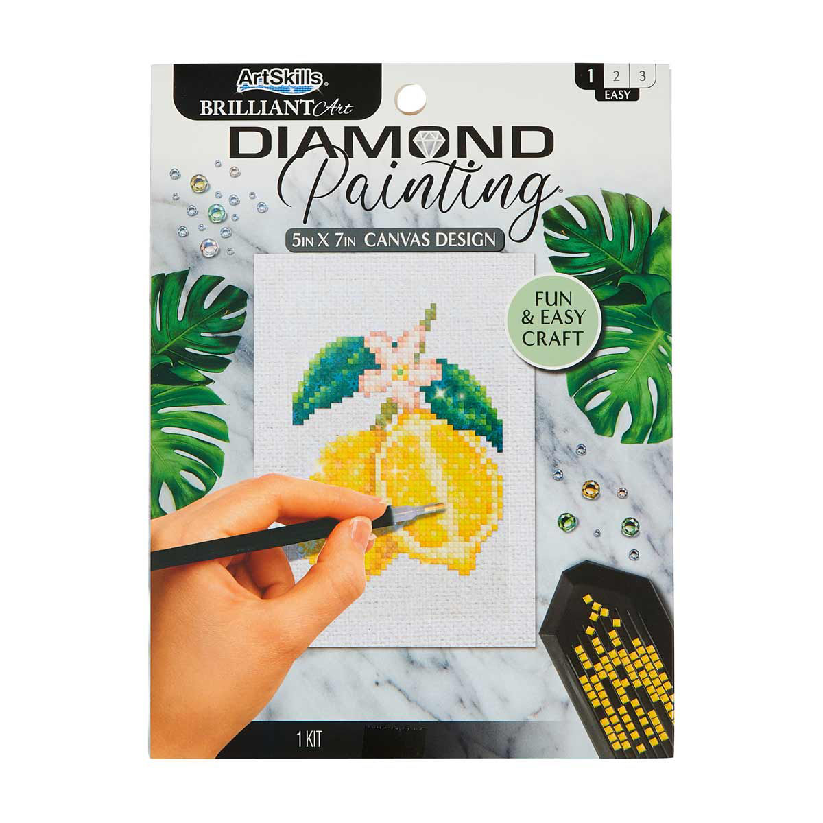 ArtSkills Lemon Diamond Painting Kit, 5x7 in
