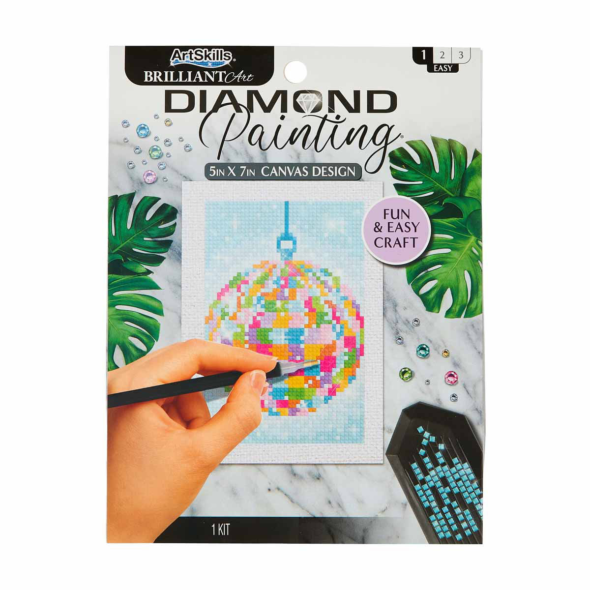 ArtSkills Disco Ball Diamond Painting Kit, 5x7 in