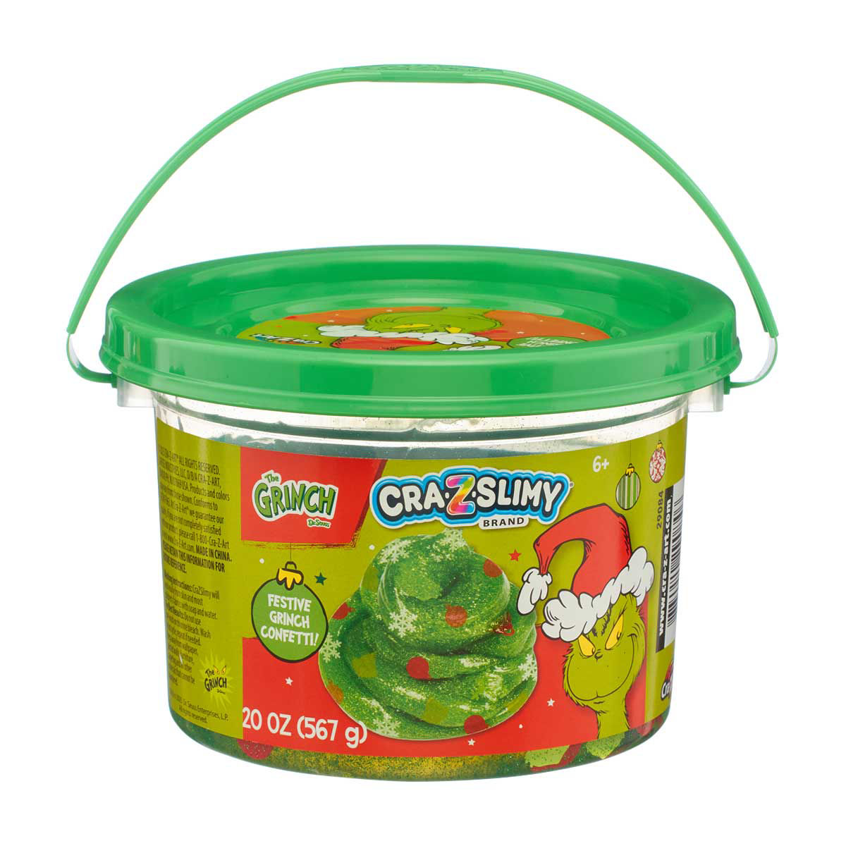 Cra-Z-Slimy Grinch Confetti Slime, 20 oz