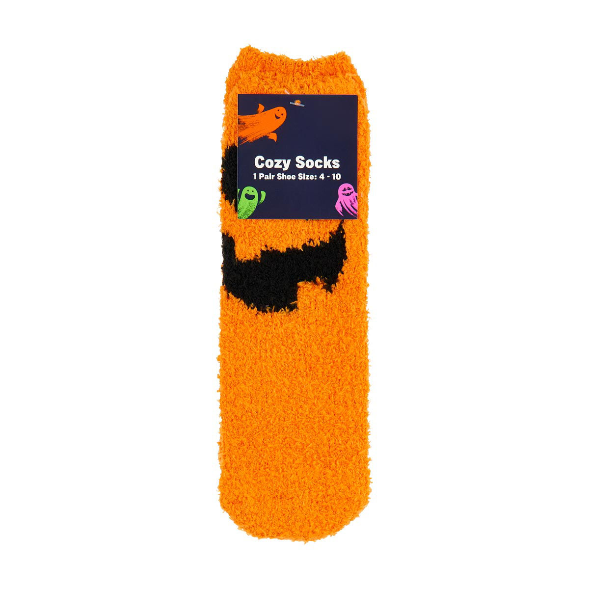 Halloween Ladies' Cozy Jack Orange Socks