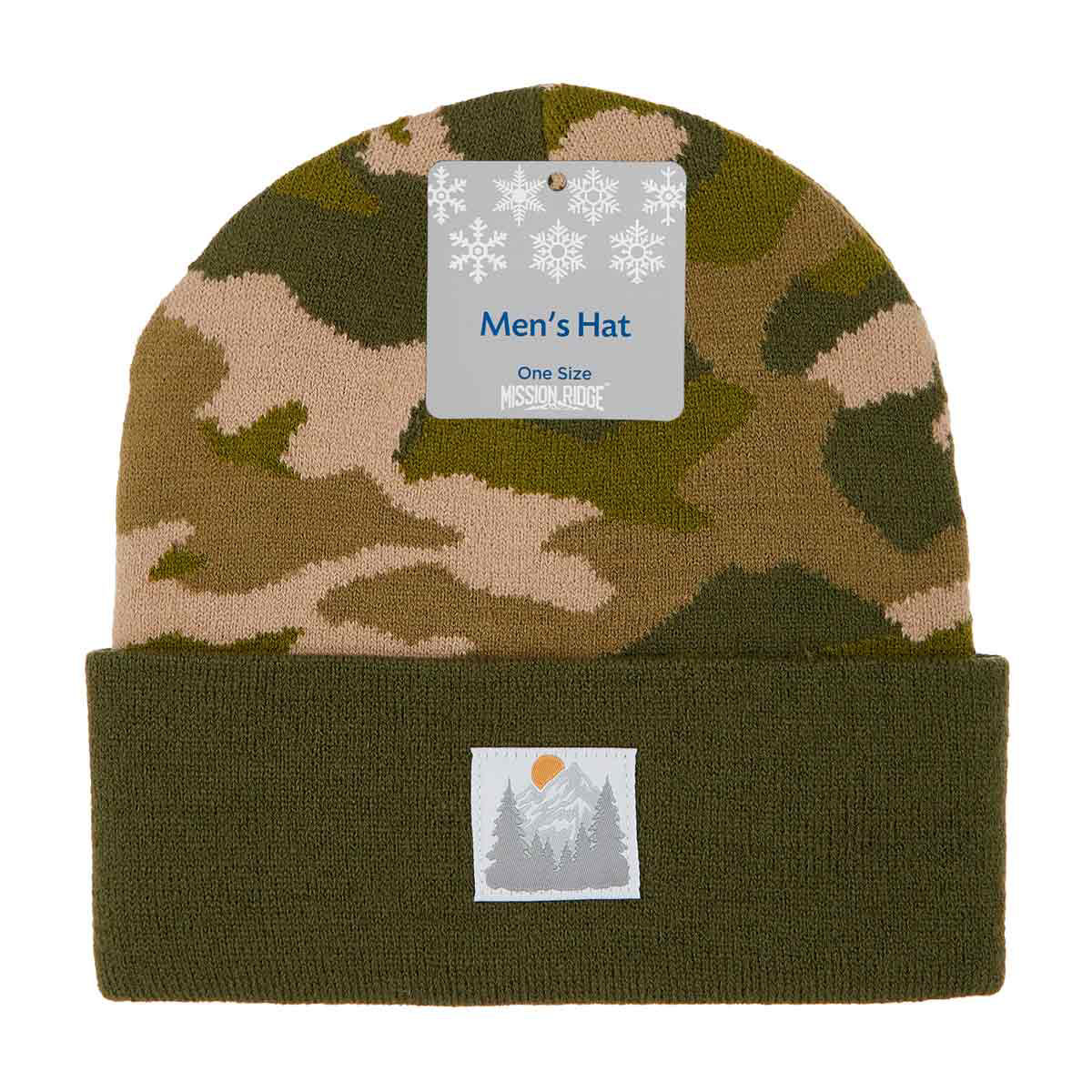 Mission Ridge Men's Camo Cuffed Beanie, One Size