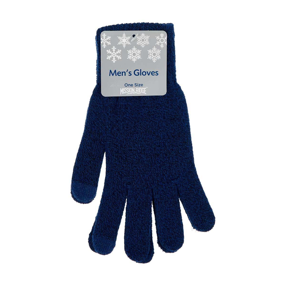 Mission Ridge Men's Navy Gloves, One Size
