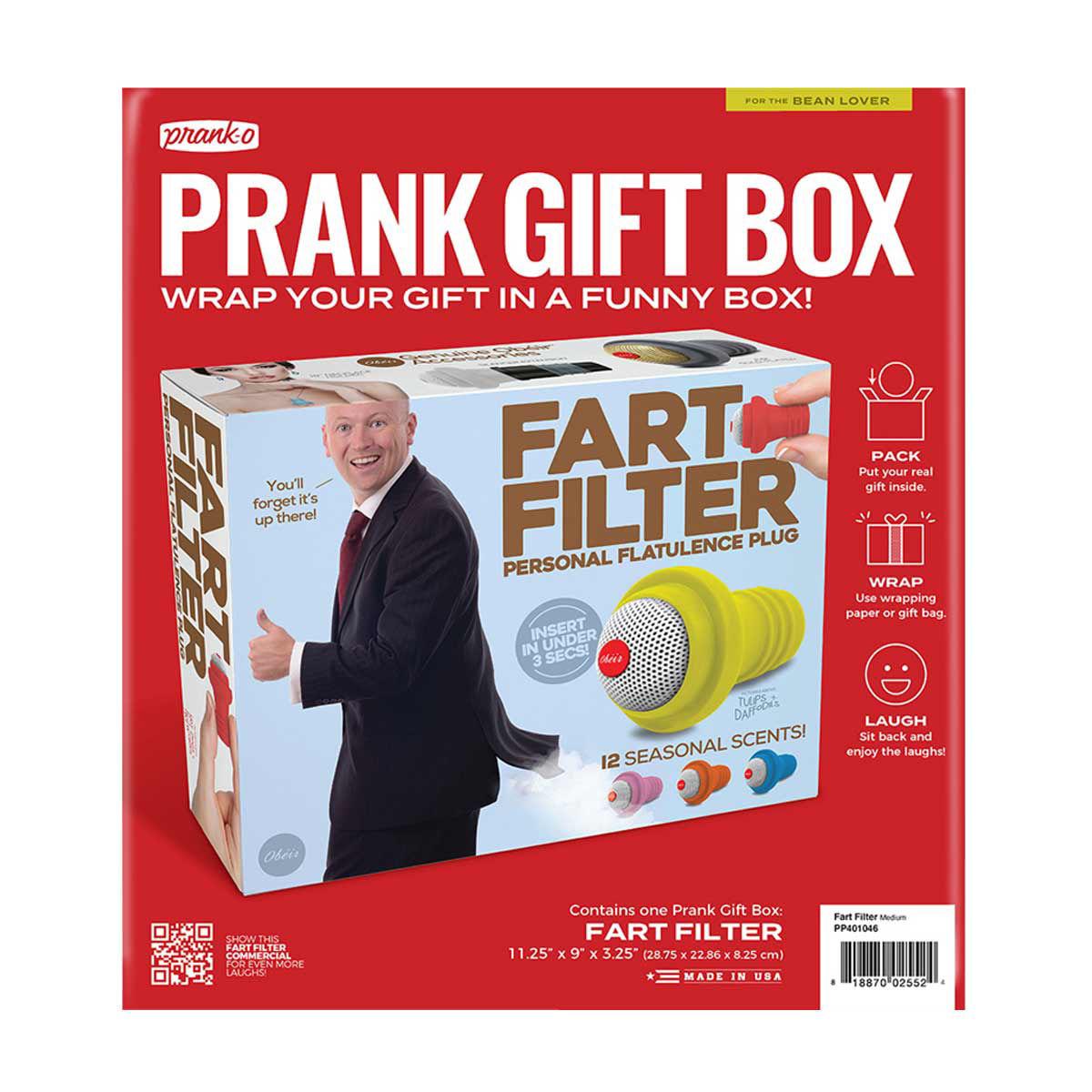 Prank-O Fart Filter Prank Gift Box