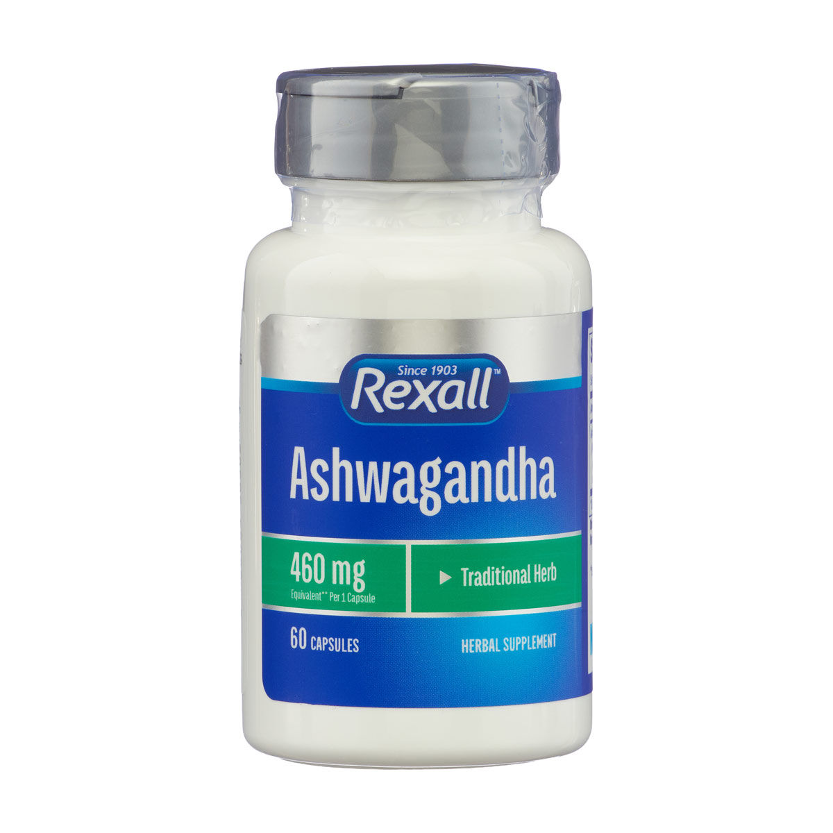 Rexall Ashwagandha 460 mg Traditional Herb Capsules, 60 ct