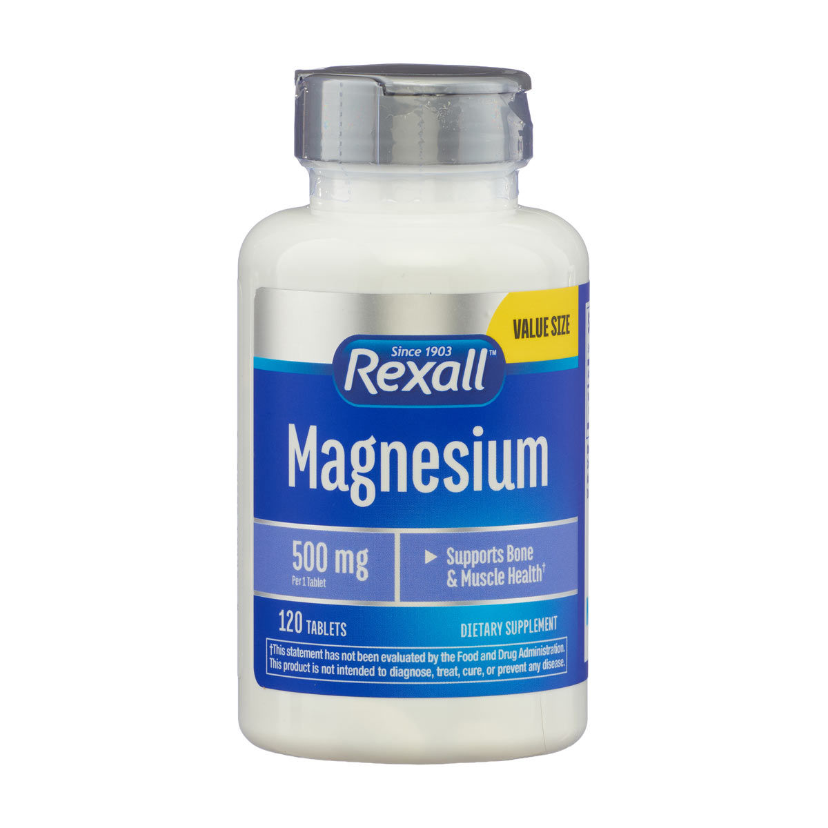 Rexall Magnesium 500 mg Tablets, 120 ct