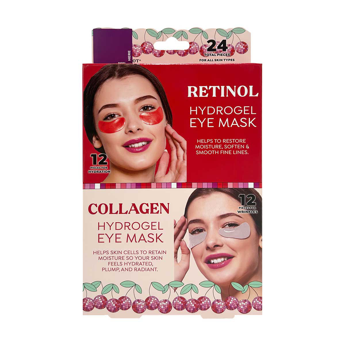 Retinol & Collagen Hydrogel Eye Mask Set, 24 ct