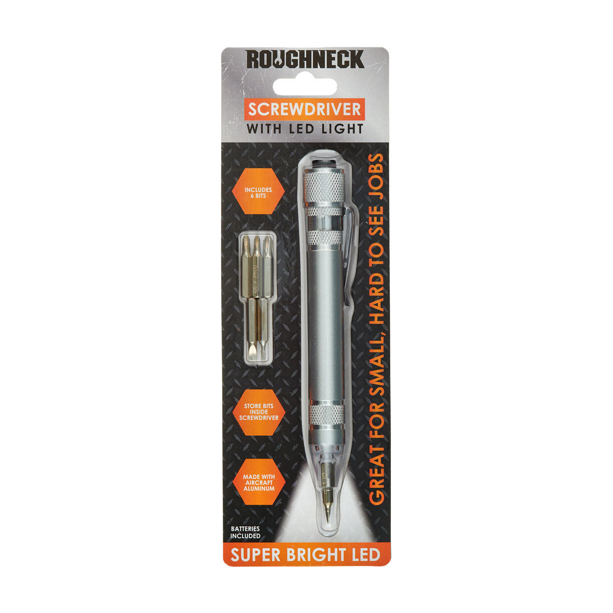 Roughneck LED Light Aluminum Screwdriver
