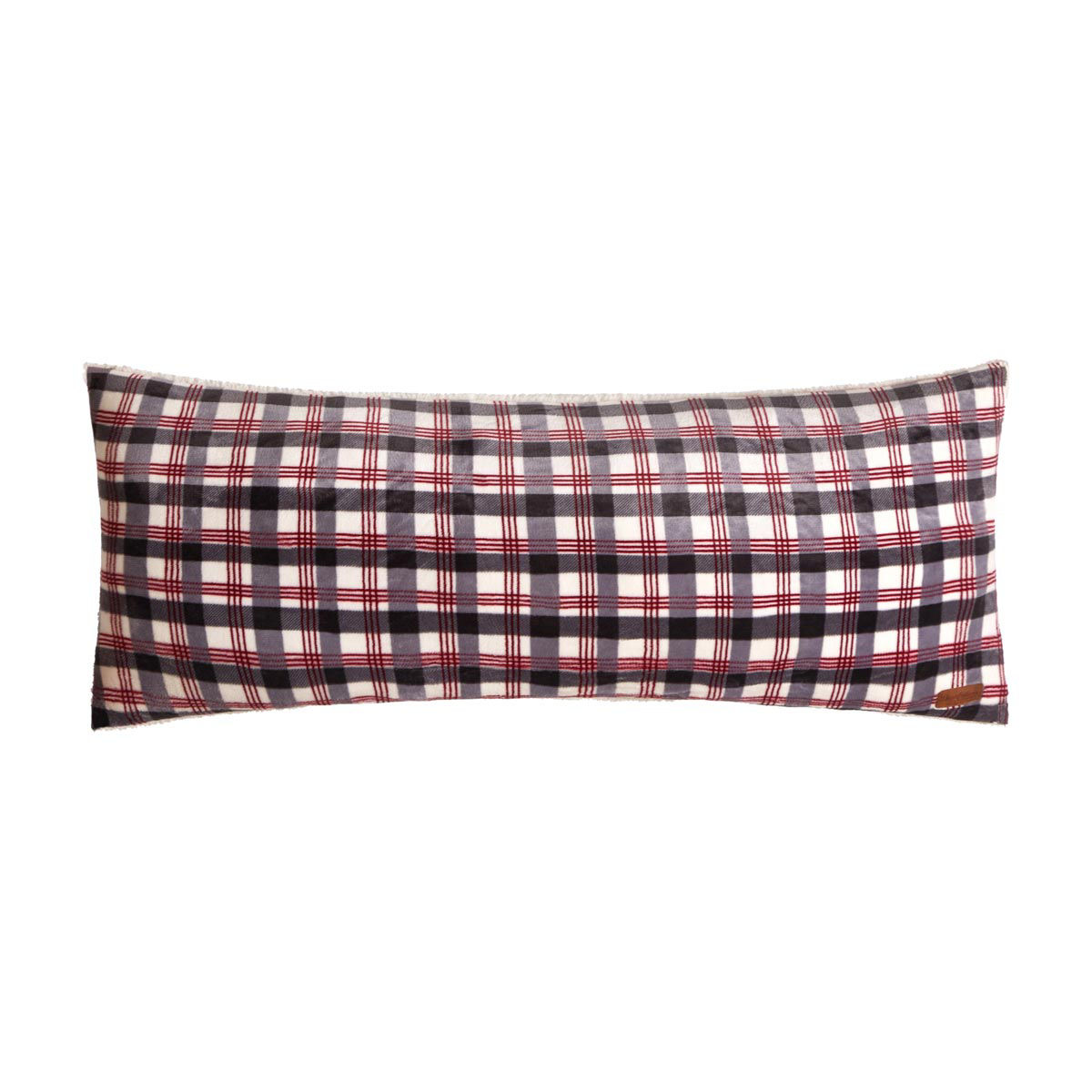 Plaid Body Pillow, 20x48 in