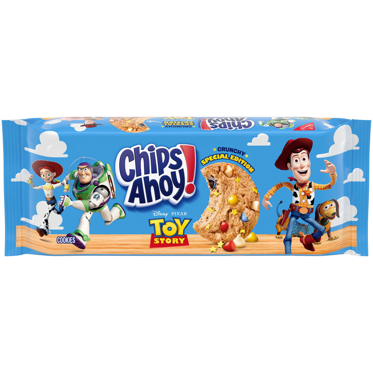CHIPS AHOY! with Disney and Pixar's Toy Story Crunchy Candy Blasts Fudgy Chocolate Chip Cookies, Special Edition, 9.5 oz