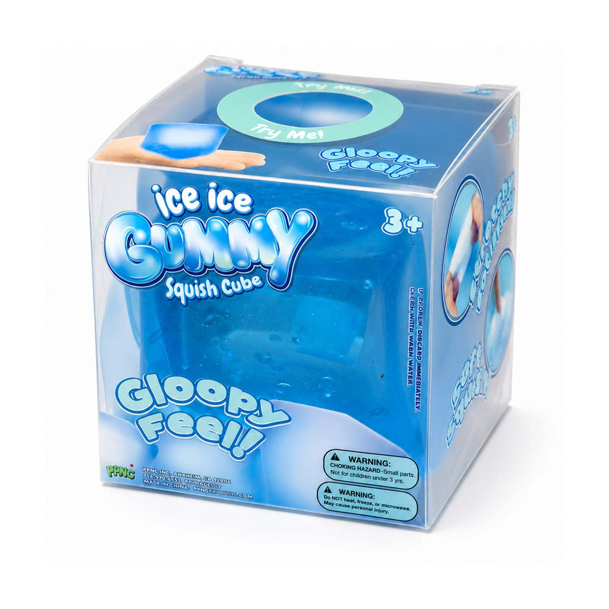 Ice Ice Gummy Squish Cube Sensory Fidget Toy, Regular Size