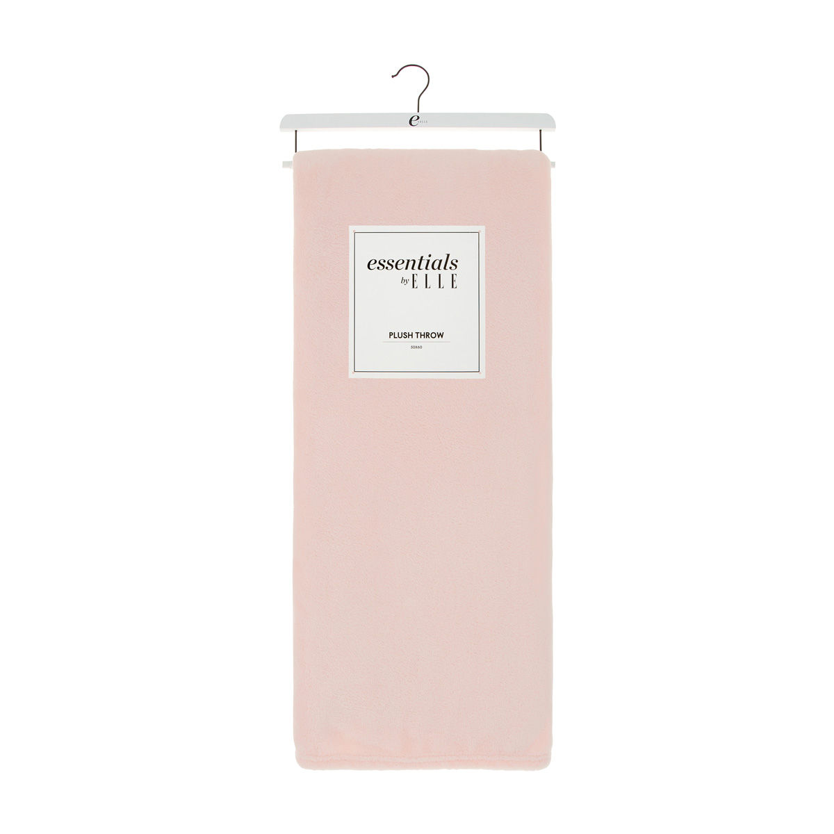 ELLE Essentials Pink Plush Throw, 50x60 in