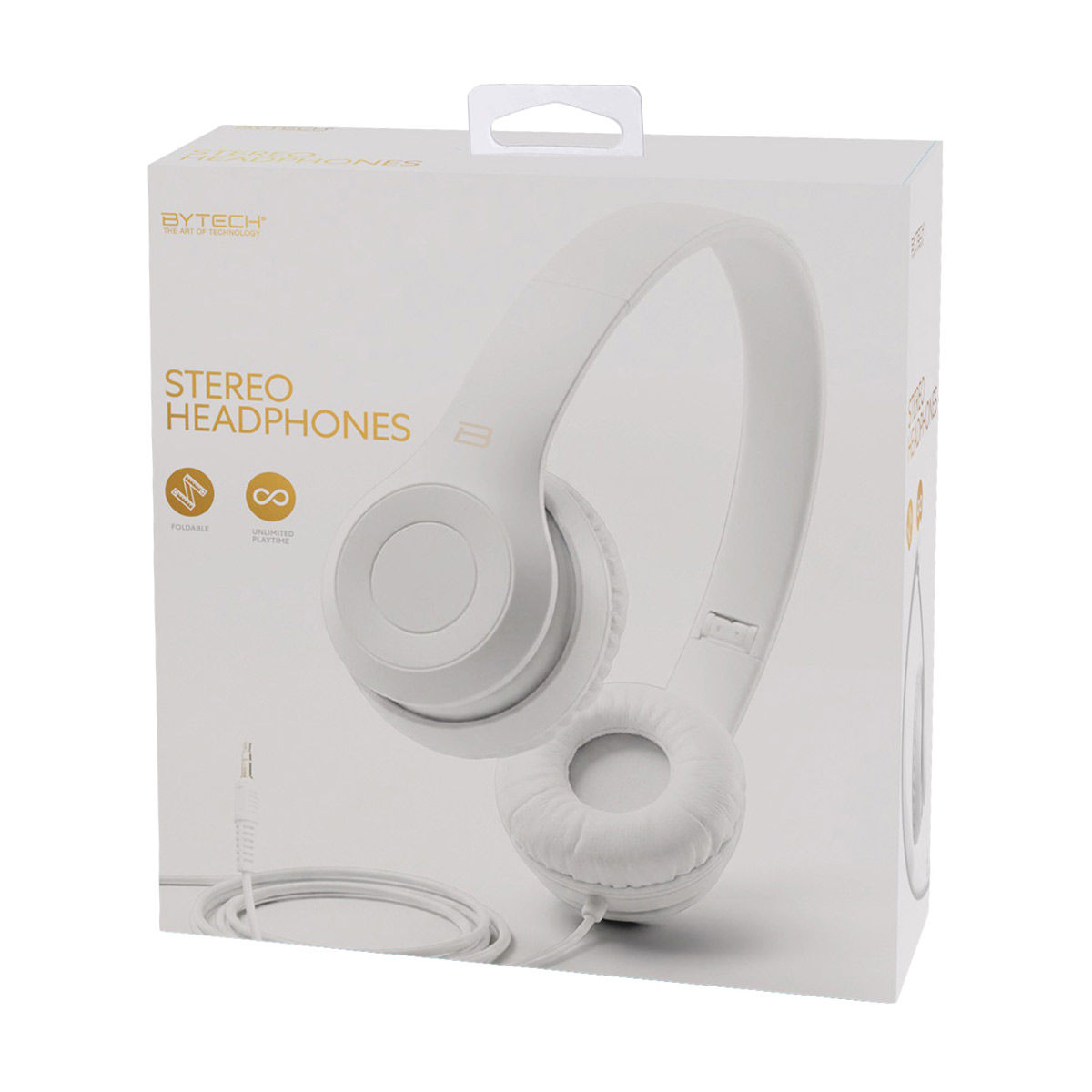 Bytech Wired Stereo Headphones, 3 Assorted Colors