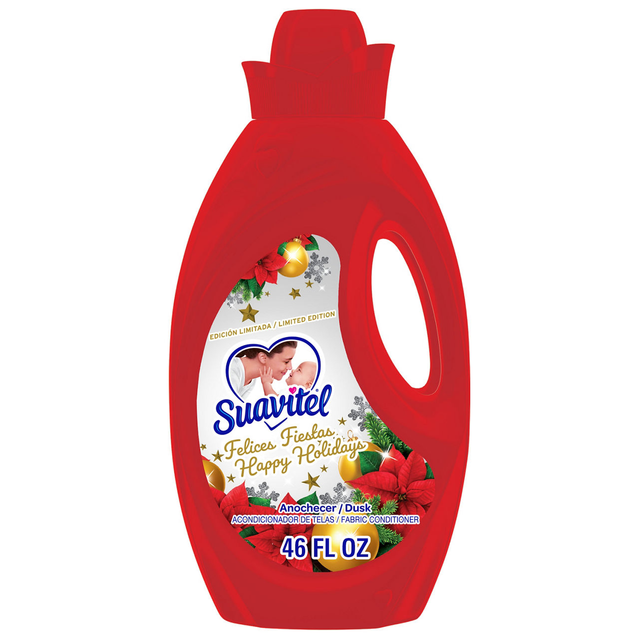 Suavitel Limited Edition Felices Fiestas Liquid Fabric Softener, Holiday Scent, 46 fl oz