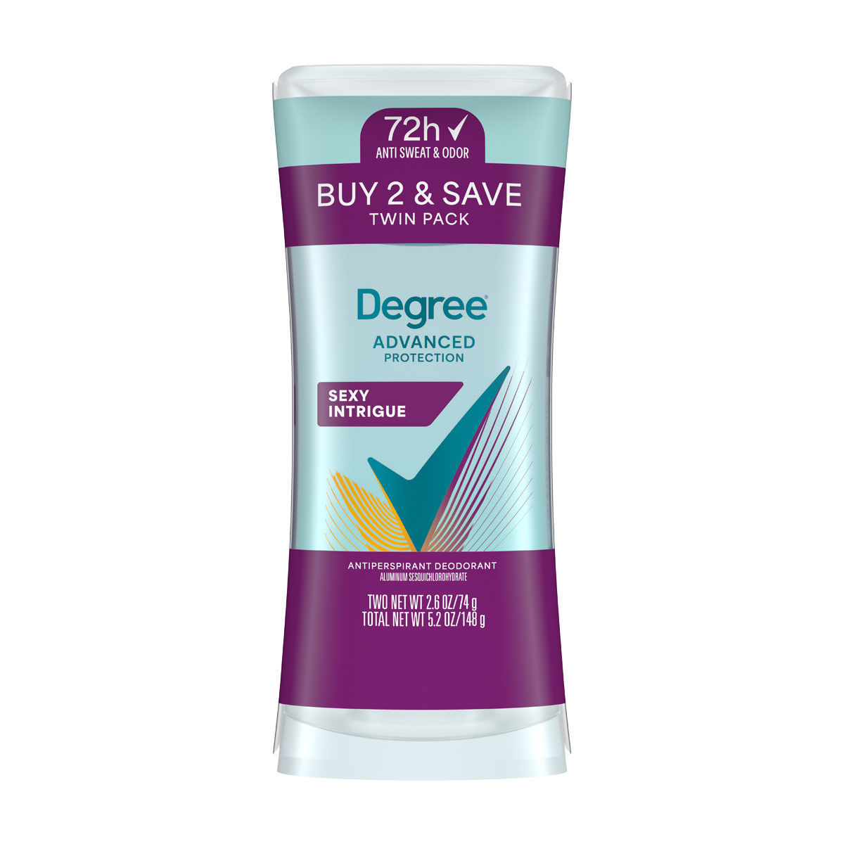 Degree Women's Sexy Intrigue Antiperspirant Deodorant, 5.2 oz, 2 ct