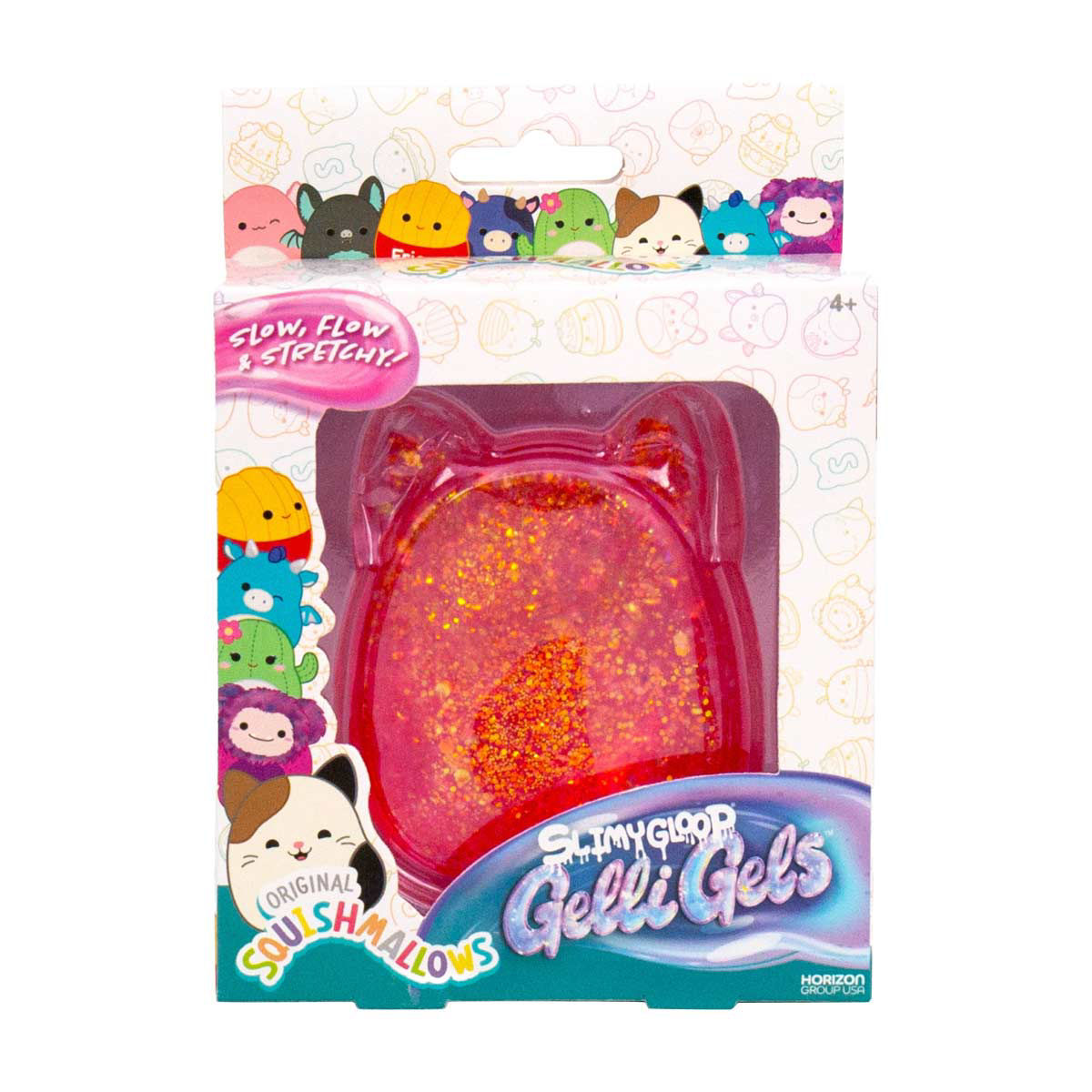 Squishmallows Slimy Gloop Gelli Gels Slime, Pink