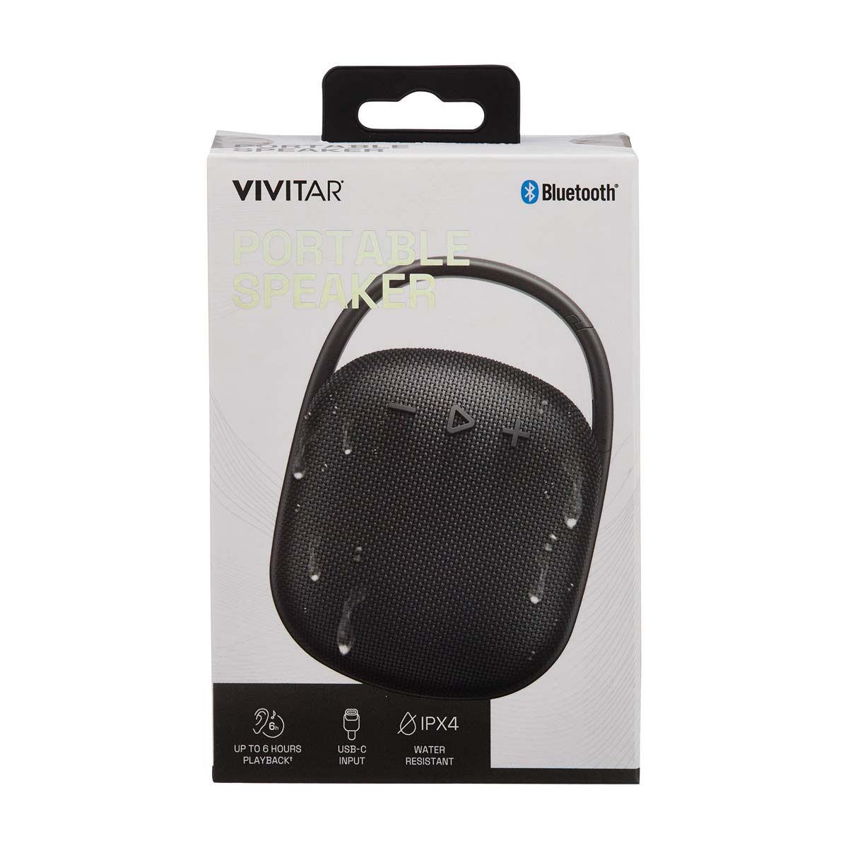 Vivitar Black Portable Bluetooth Speaker