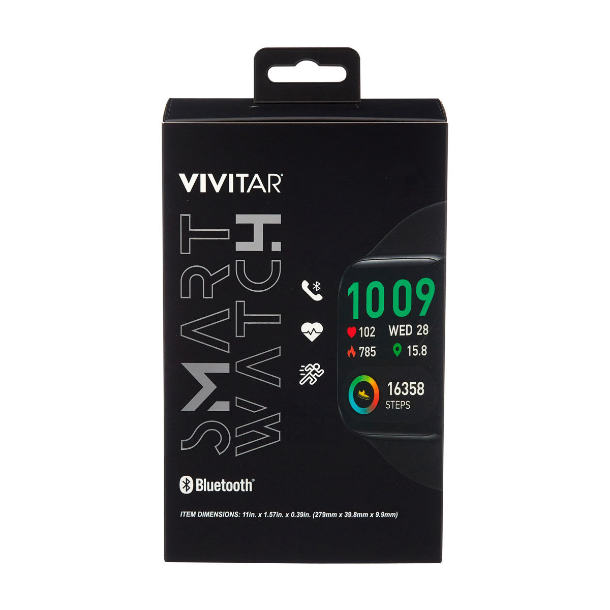Vivitar Black Bluetooth Smart Watch 4