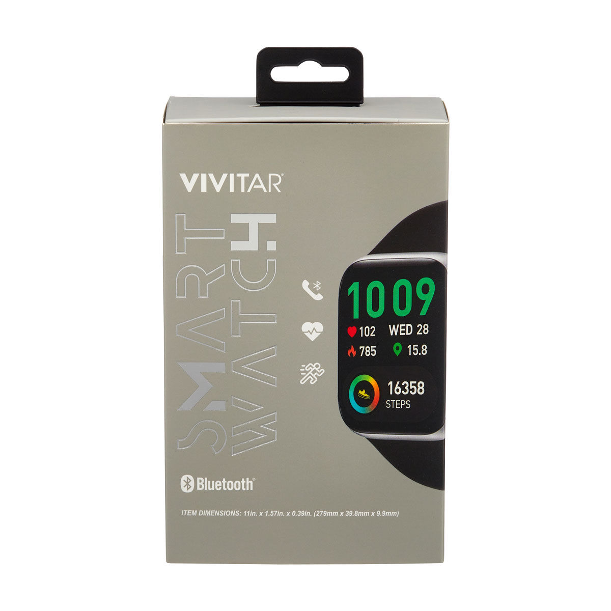 Vivitar Silver Bluetooth Smart Watch 4