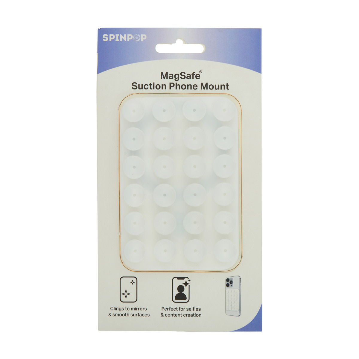 Spinpop White Magnetic Phone Grip