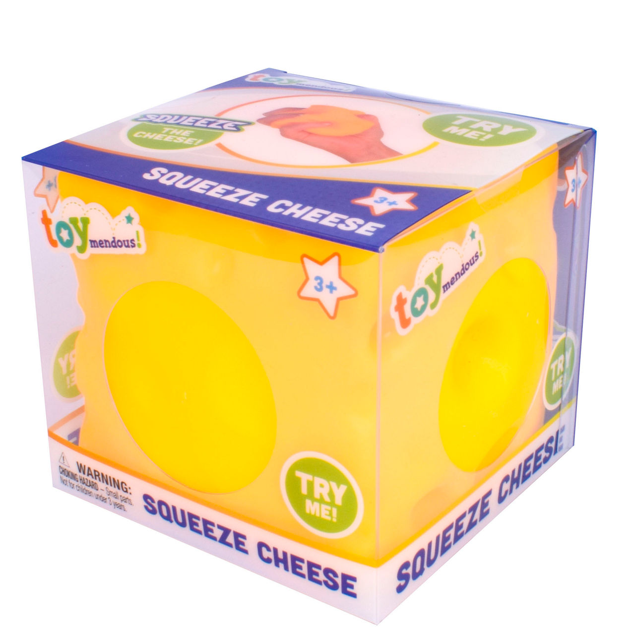Toymendous! Squeeze Cheese Shaped Sensory Stress Toy