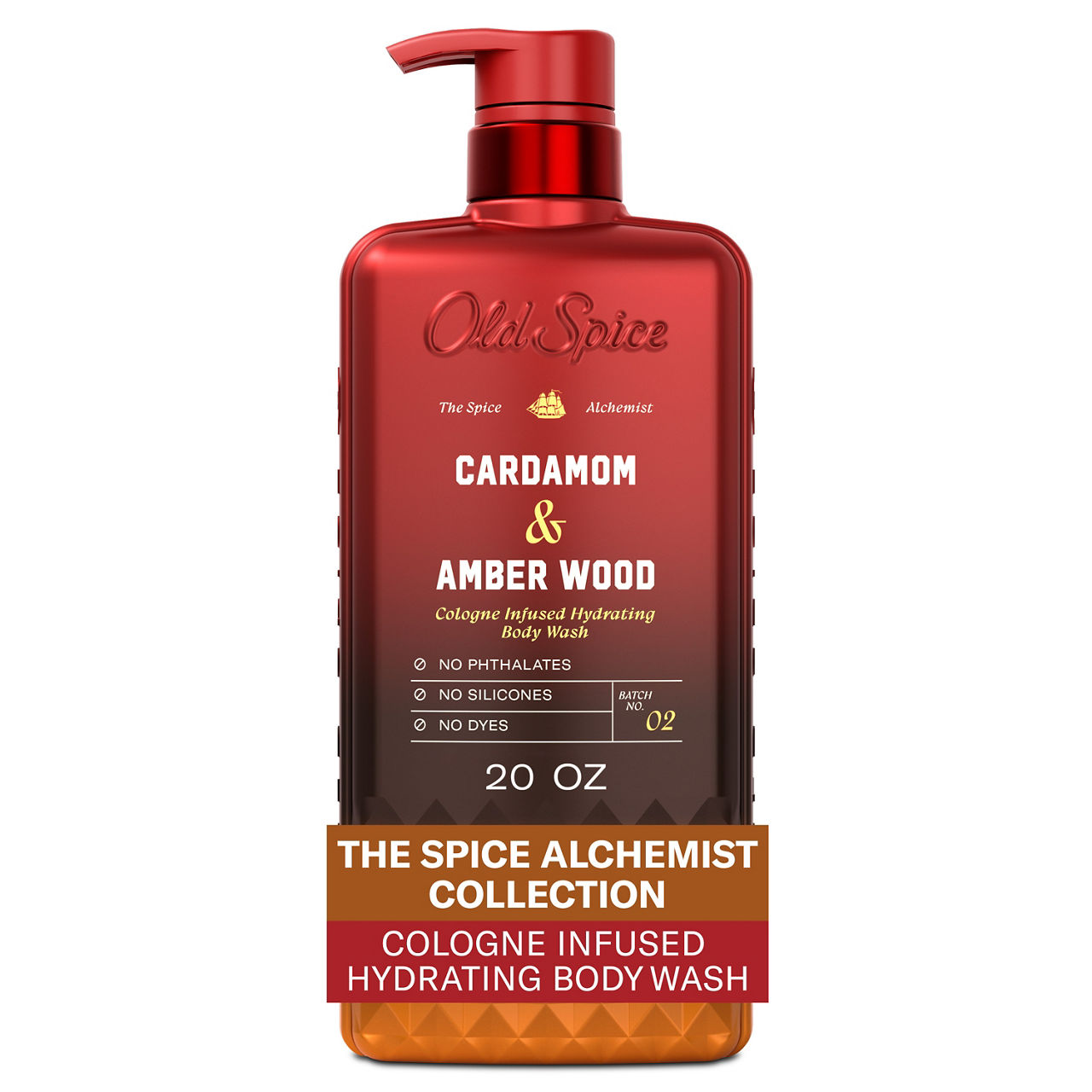 Old Spice Body Wash for Men, Spice Alchemist, Cardamom & Amber Wood, 20 fl oz